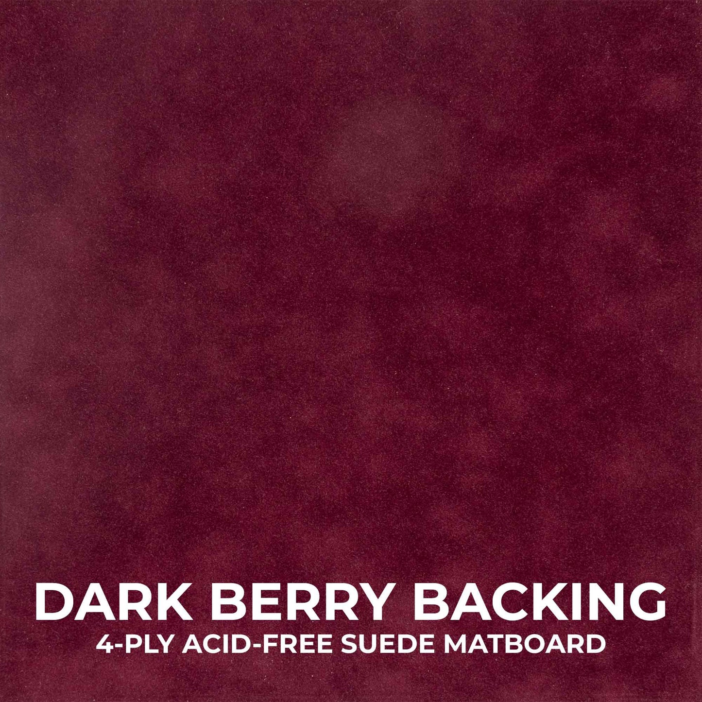 Walnut Shadow Box Frame With Dark Berry Acid-Free Suede Backing