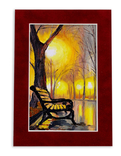 Pack of 25 Bright Red Suede Precut Acid-Free Matboard Set with Clear Bags & Backings