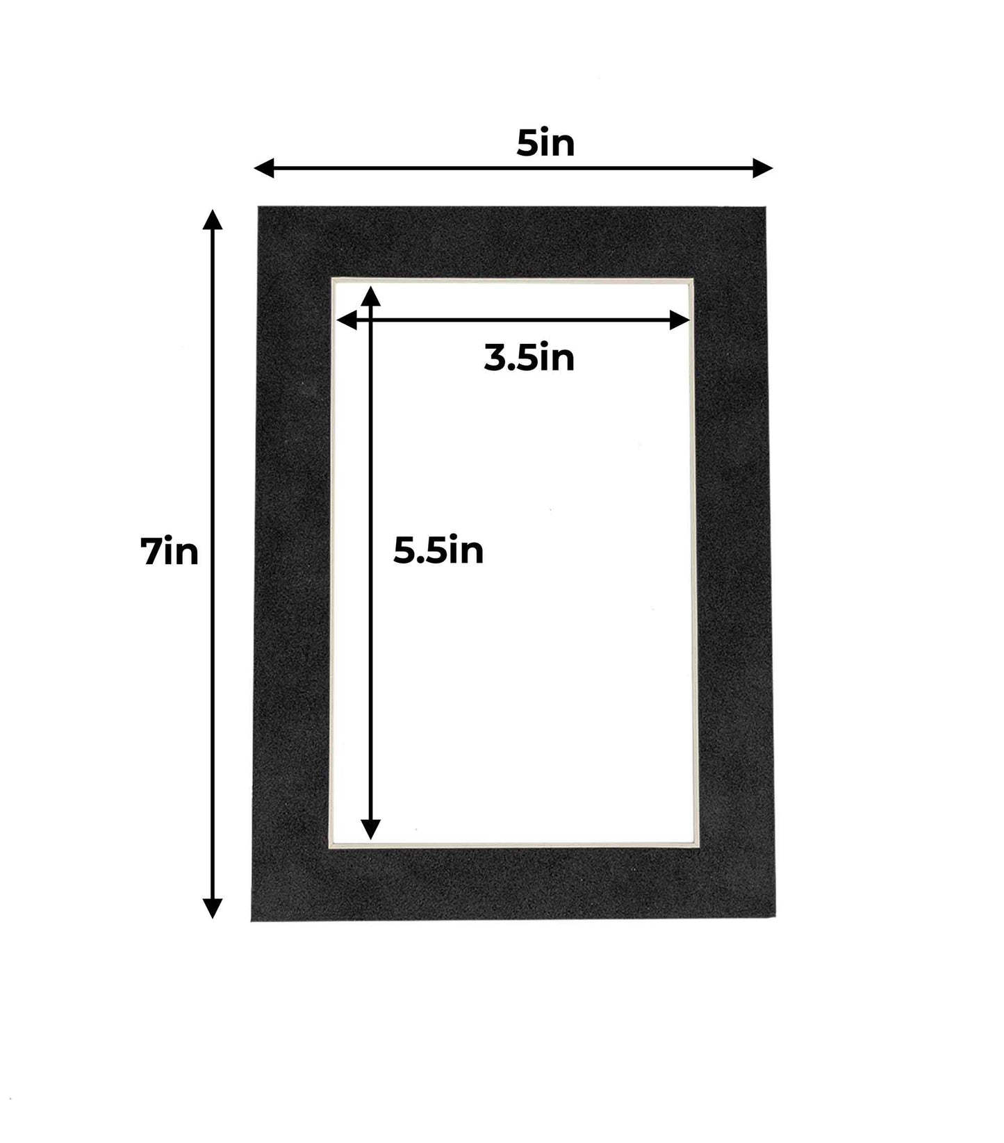 Dark Grey Suede Precut Acid-Free Matboard