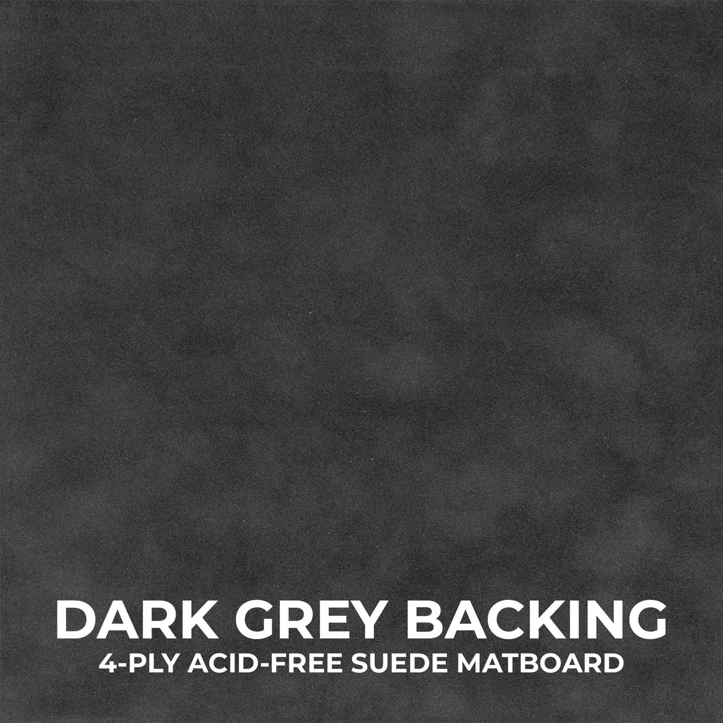 Charcoal Shadow Box Frame With Dark Grey Acid-Free Suede Backing