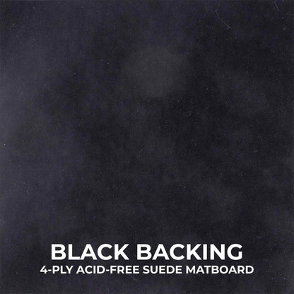 Black Shadow Box Frame With Black Acid-Free Suede Backing