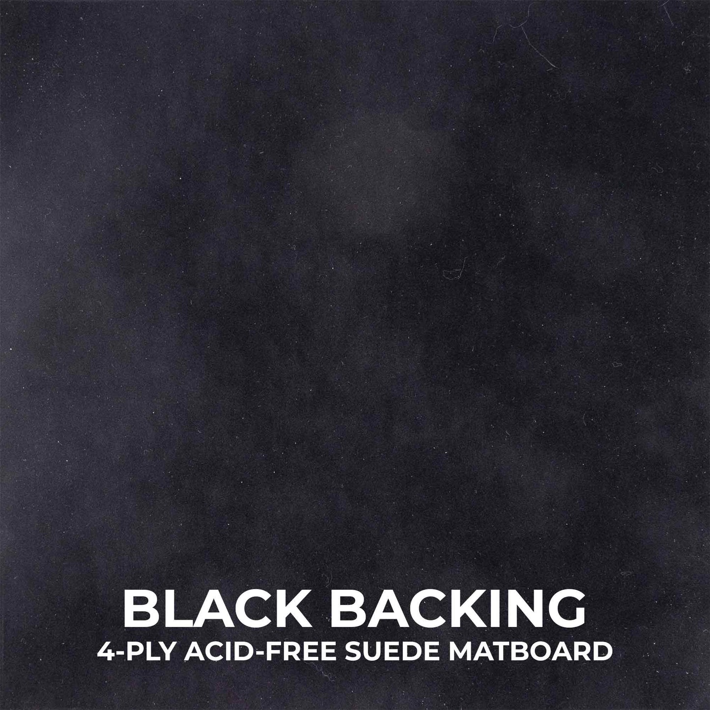 Textured Black Shadow Box Frame With Black Acid-Free Suede Backing