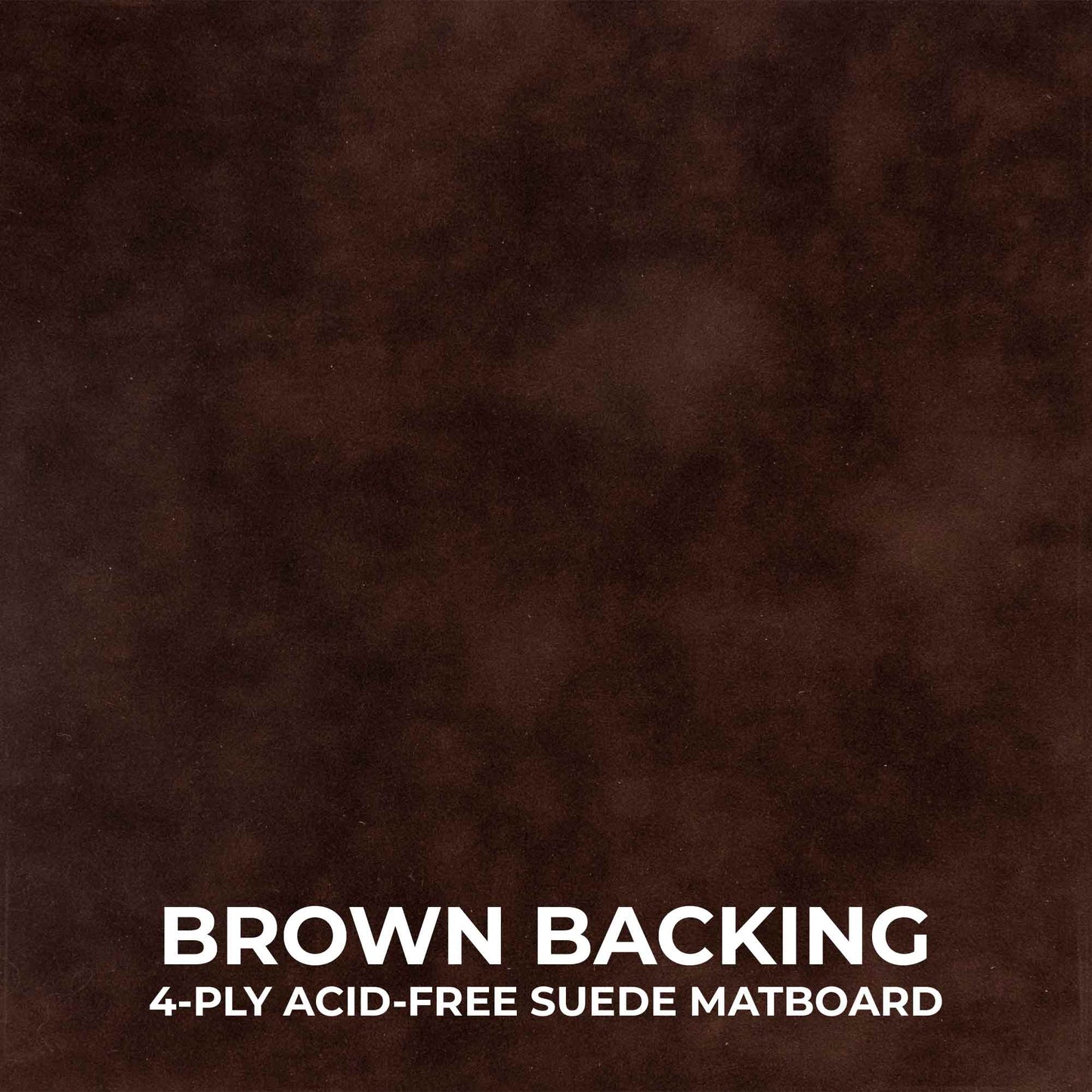 Natural Shadow Box Frame With Brown Acid-Free Suede Backing