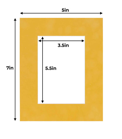 Sunrise Yellow Suede Precut Acid-Free Matboard