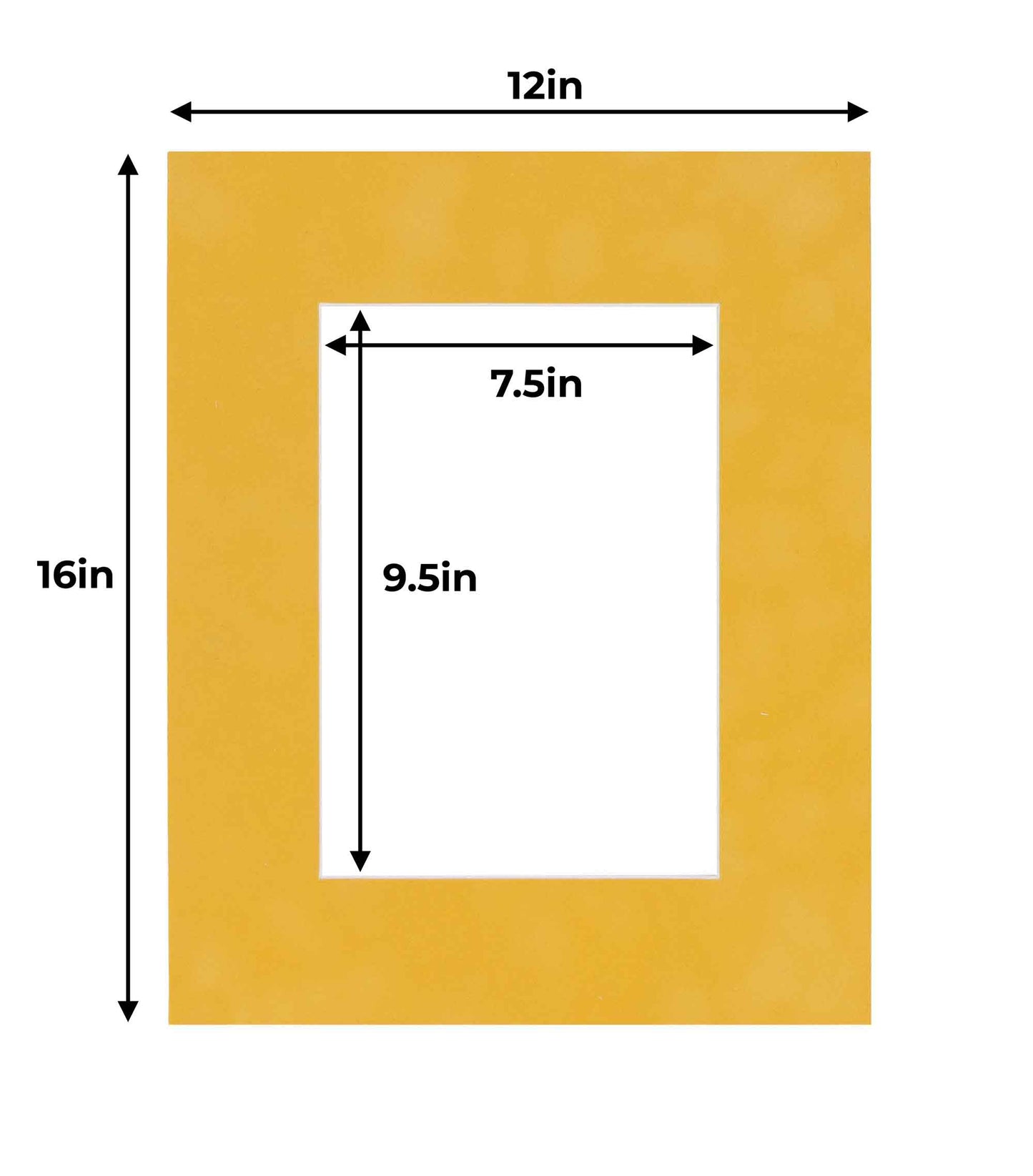 Sunrise Yellow Suede Precut Acid-Free Matboard