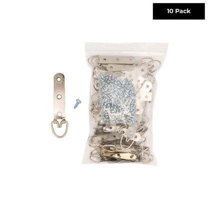 3-3/4" x 1" Zinc-Plated Heavy Duty D Ring Picture Hanger