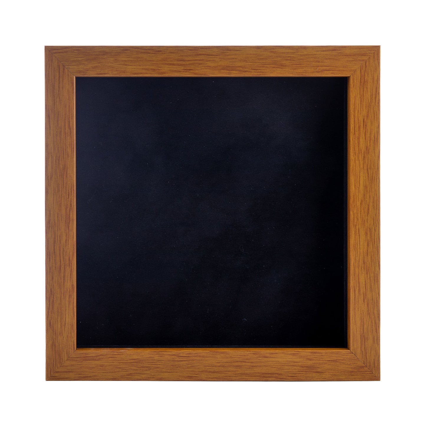 Honey Pecan Shadow Box Frame With Black Acid-Free Suede Backing