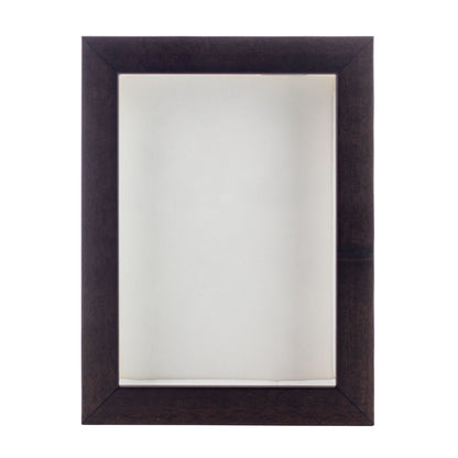 Walnut Shadow Box Frame With White Acid-Free Suede Backing