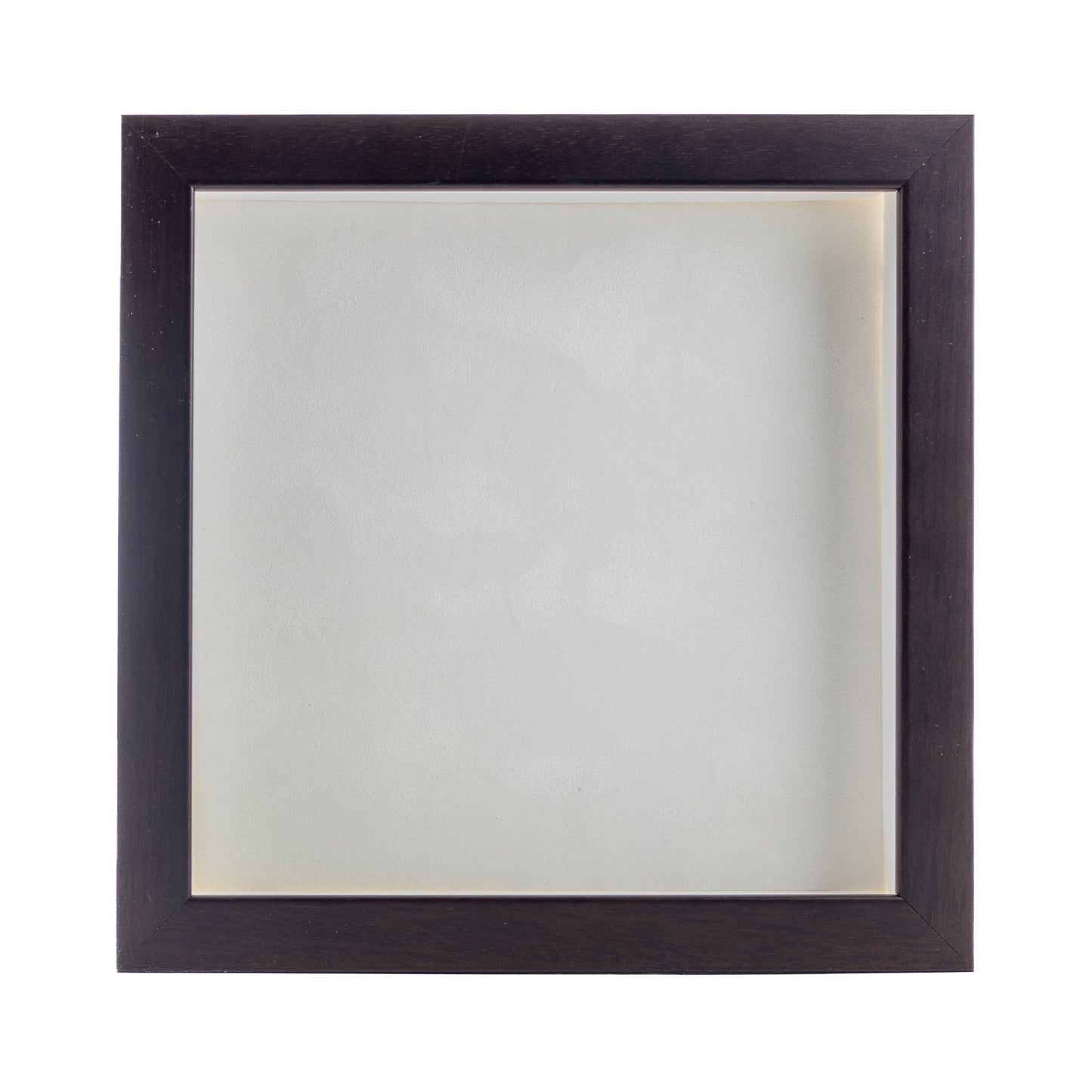 Walnut Shadow Box Frame With White Acid-Free Suede Backing