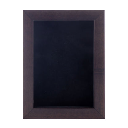 Walnut Shadow Box Frame With Black Acid-Free Suede Backing