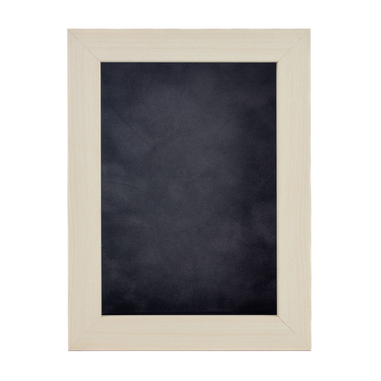 White Washed Shadow Box Frame With Dark Grey Acid-Free Suede Backing