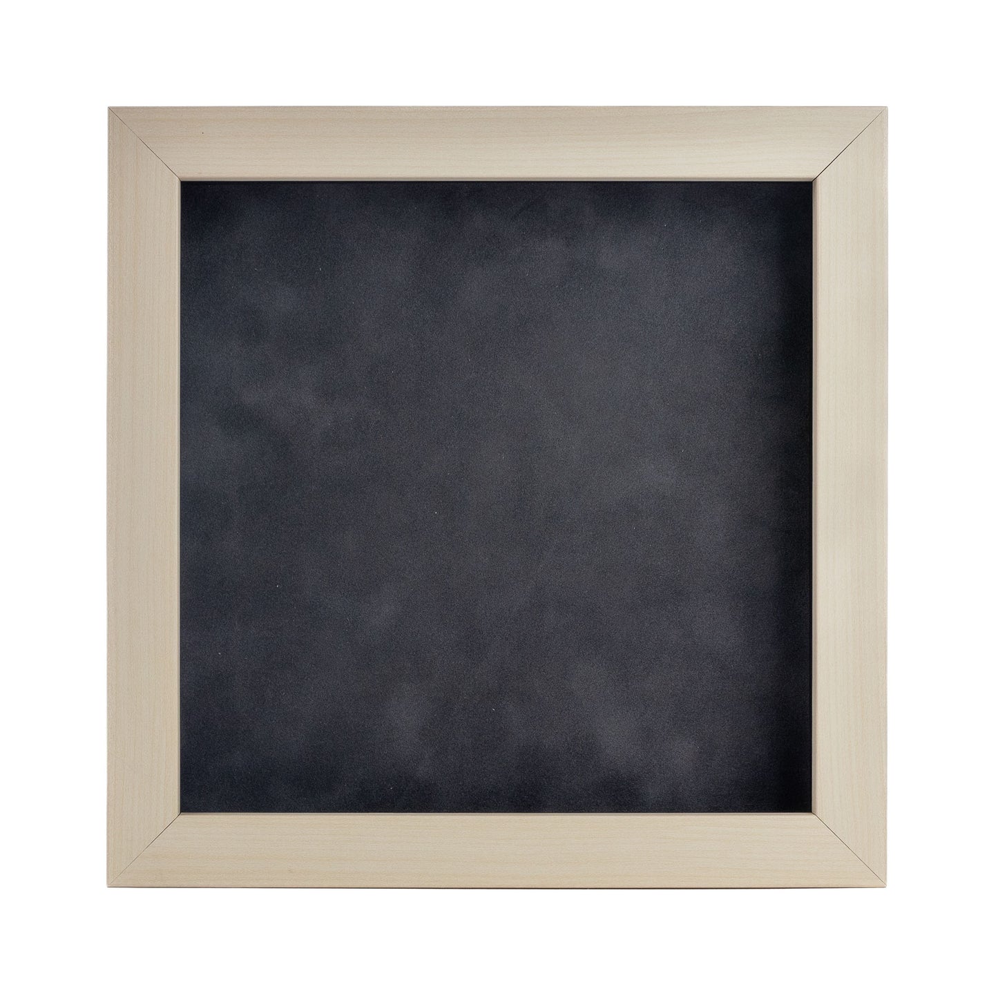White Washed Shadow Box Frame With Dark Grey Acid-Free Suede Backing