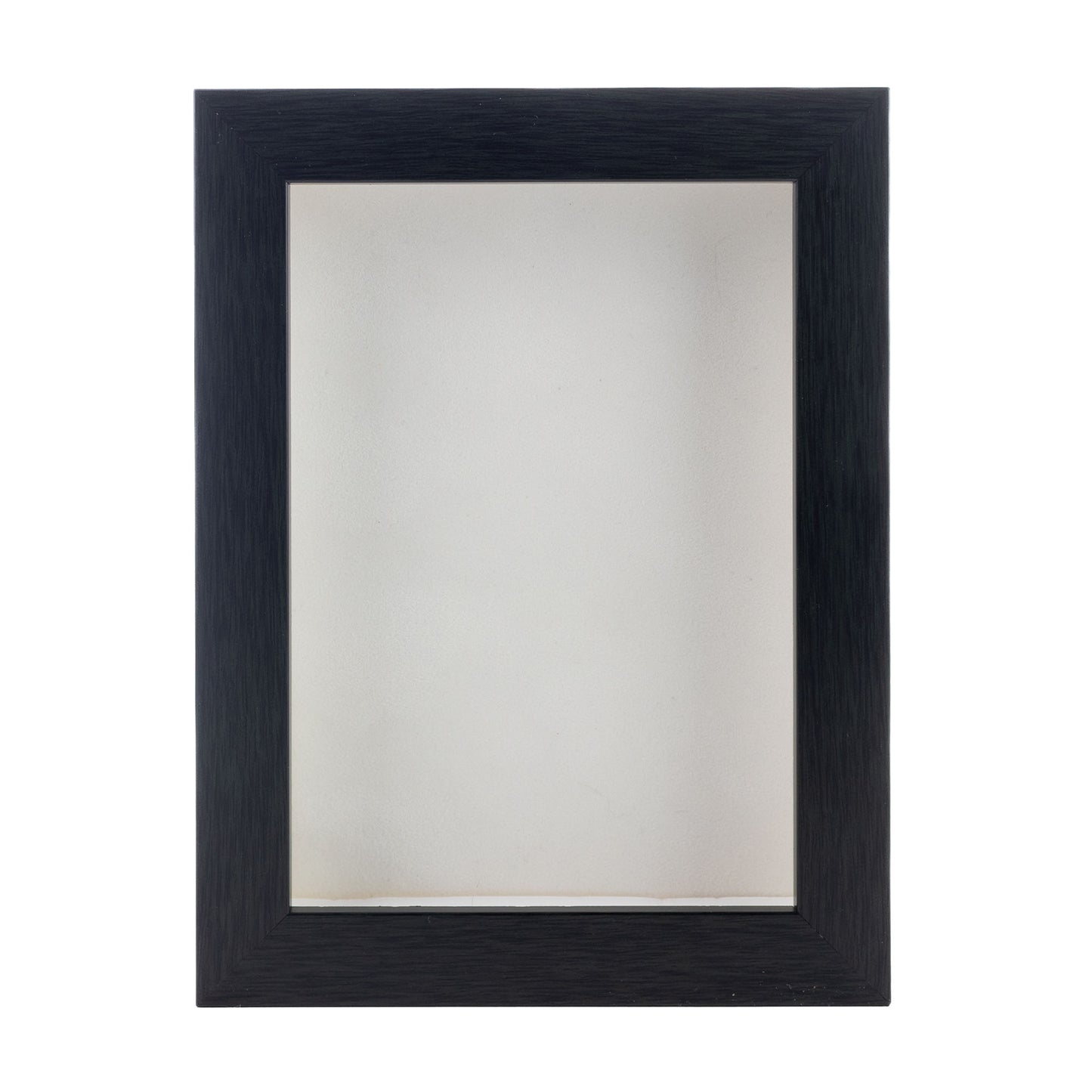 Charcoal Shadow Box Frame With White Acid-Free Suede Backing