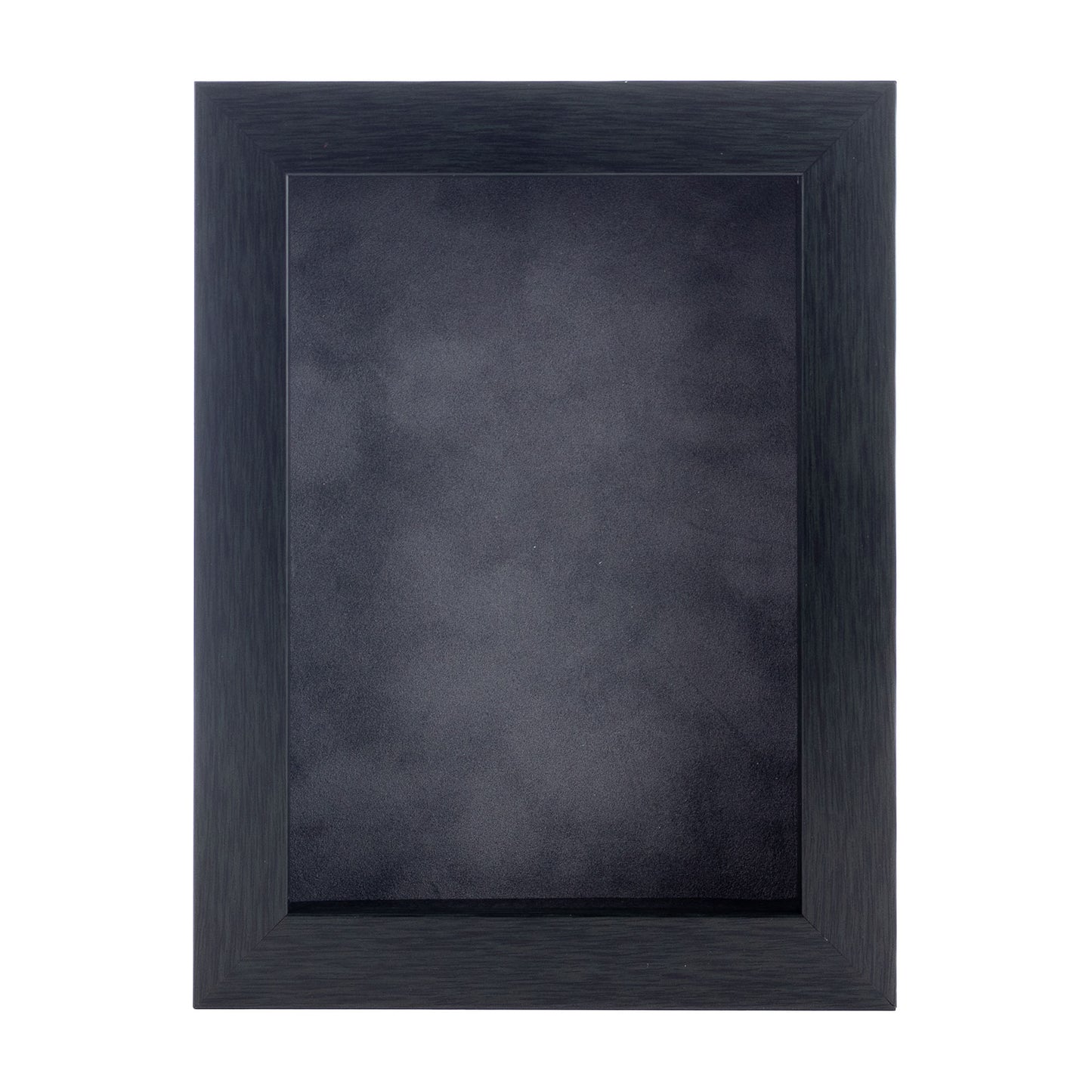 Charcoal Shadow Box Frame With Dark Grey Acid-Free Suede Backing