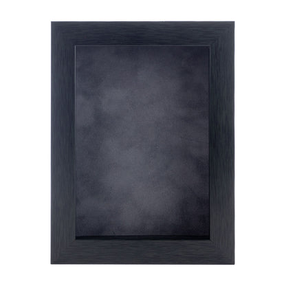 Charcoal Shadow Box Frame With Dark Grey Acid-Free Suede Backing