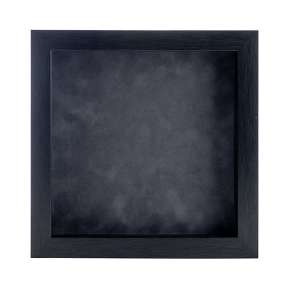Charcoal Shadow Box Frame With Dark Grey Acid-Free Suede Backing