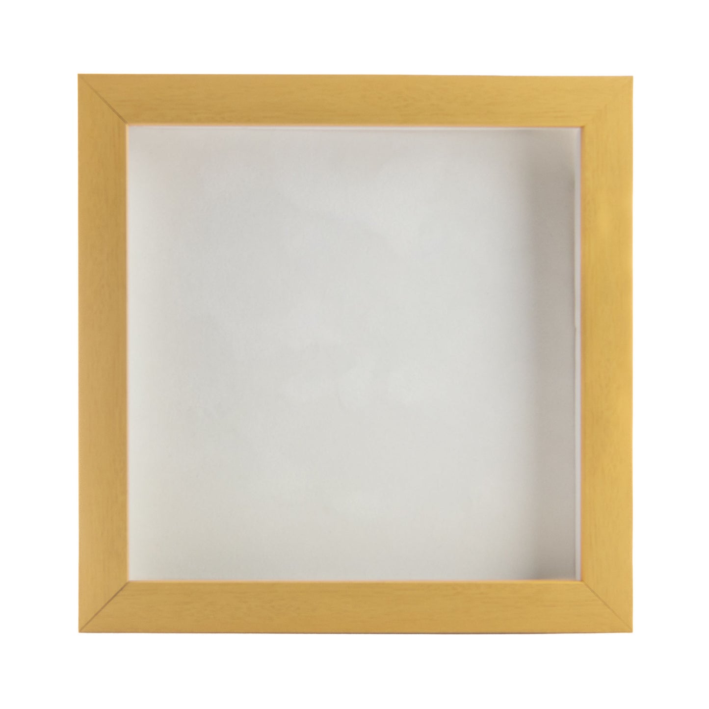 Natural Shadow Box Frame With White Acid-Free Suede Backing