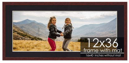Brown Frame with Black Mat