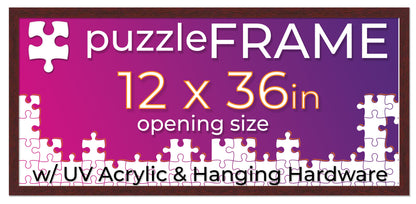 Brown Frame for Jigsaw Puzzles