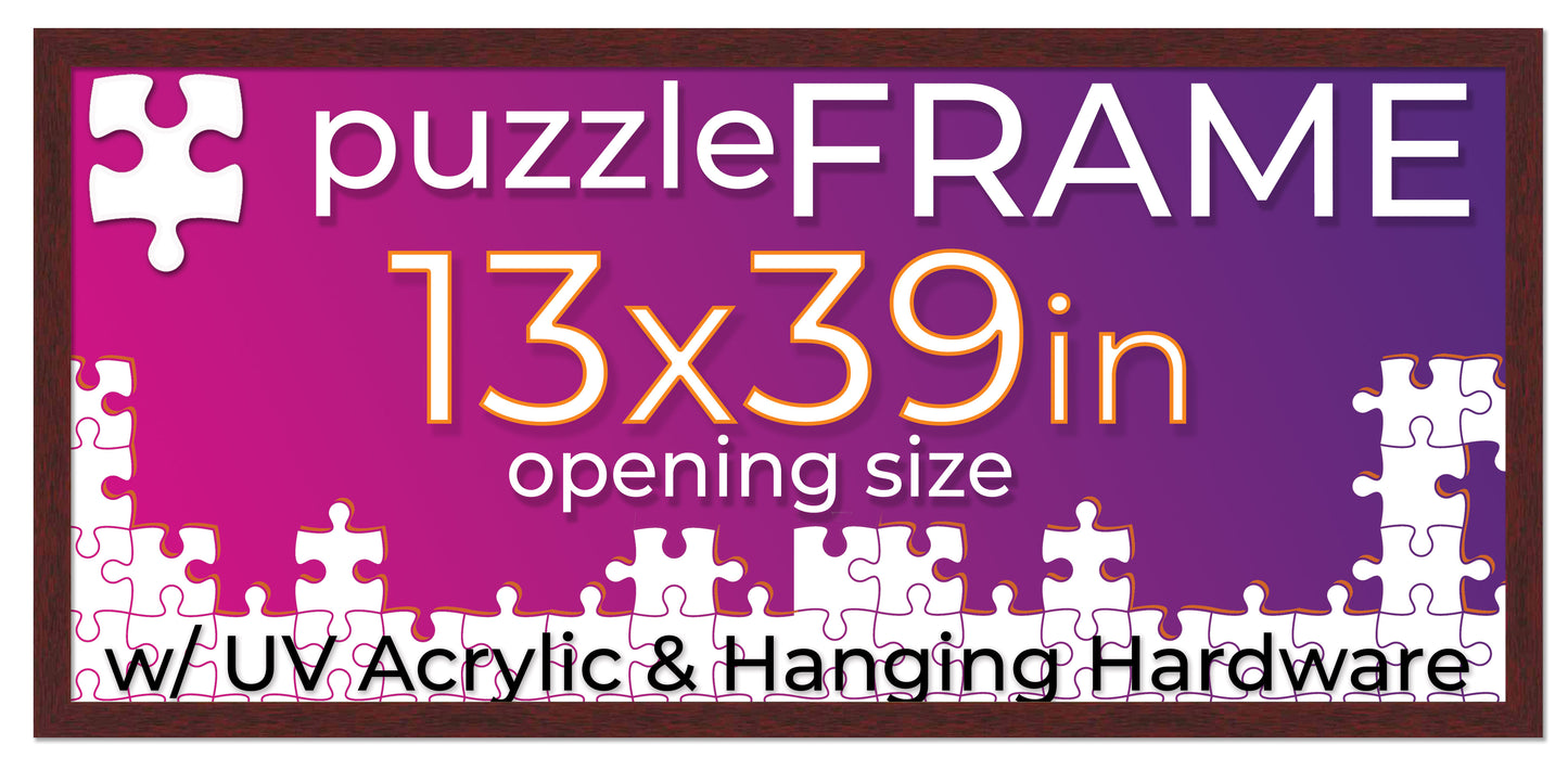 Brown Frame for Jigsaw Puzzles