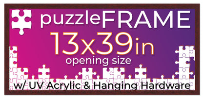 Brown Frame for Jigsaw Puzzles