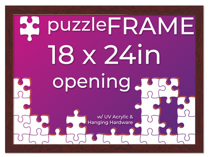 Brown Frame for Jigsaw Puzzles