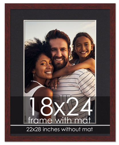 Brown Frame with Black Mat