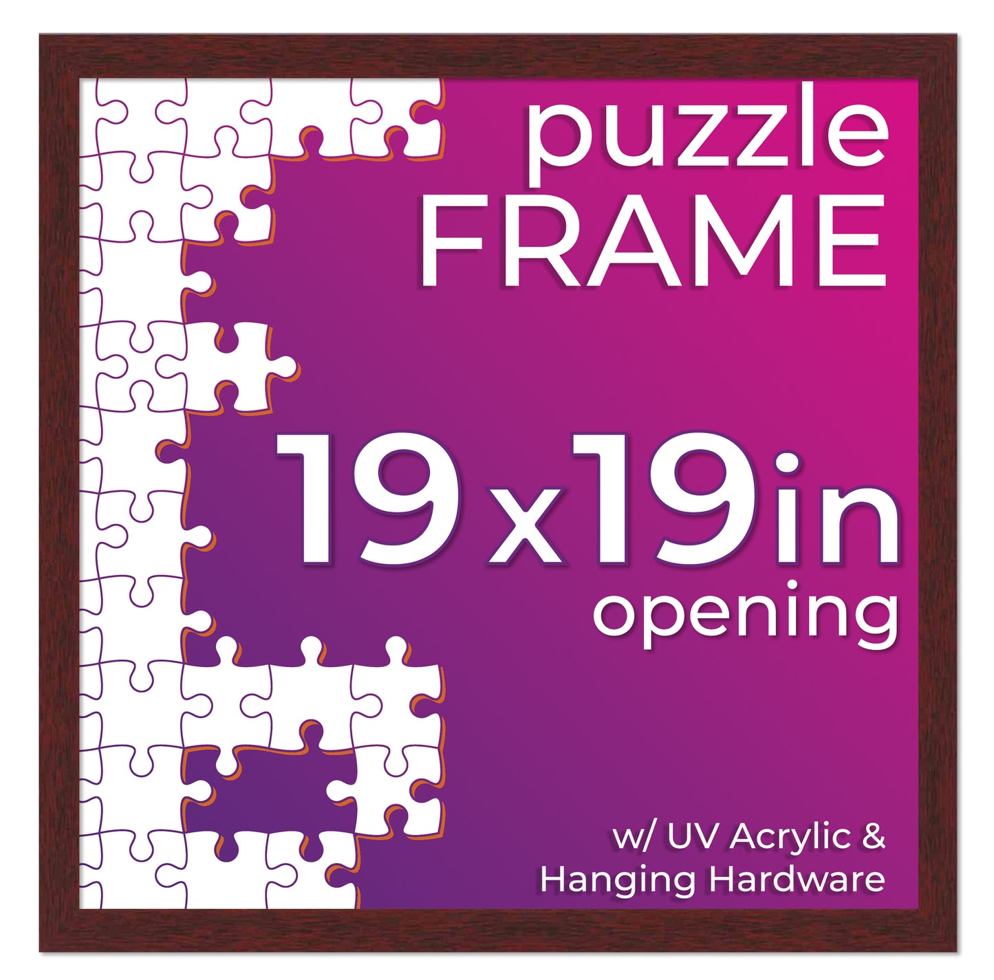 Brown Frame for Jigsaw Puzzles