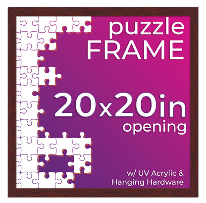 Brown Frame for Jigsaw Puzzles