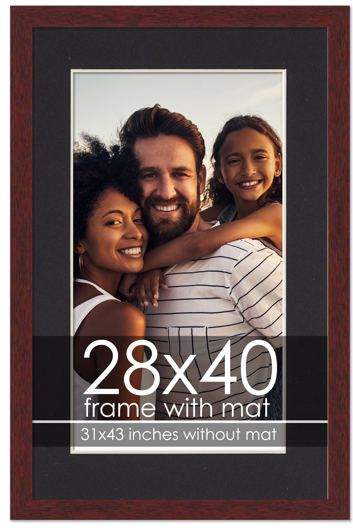 Brown Frame with Black Mat