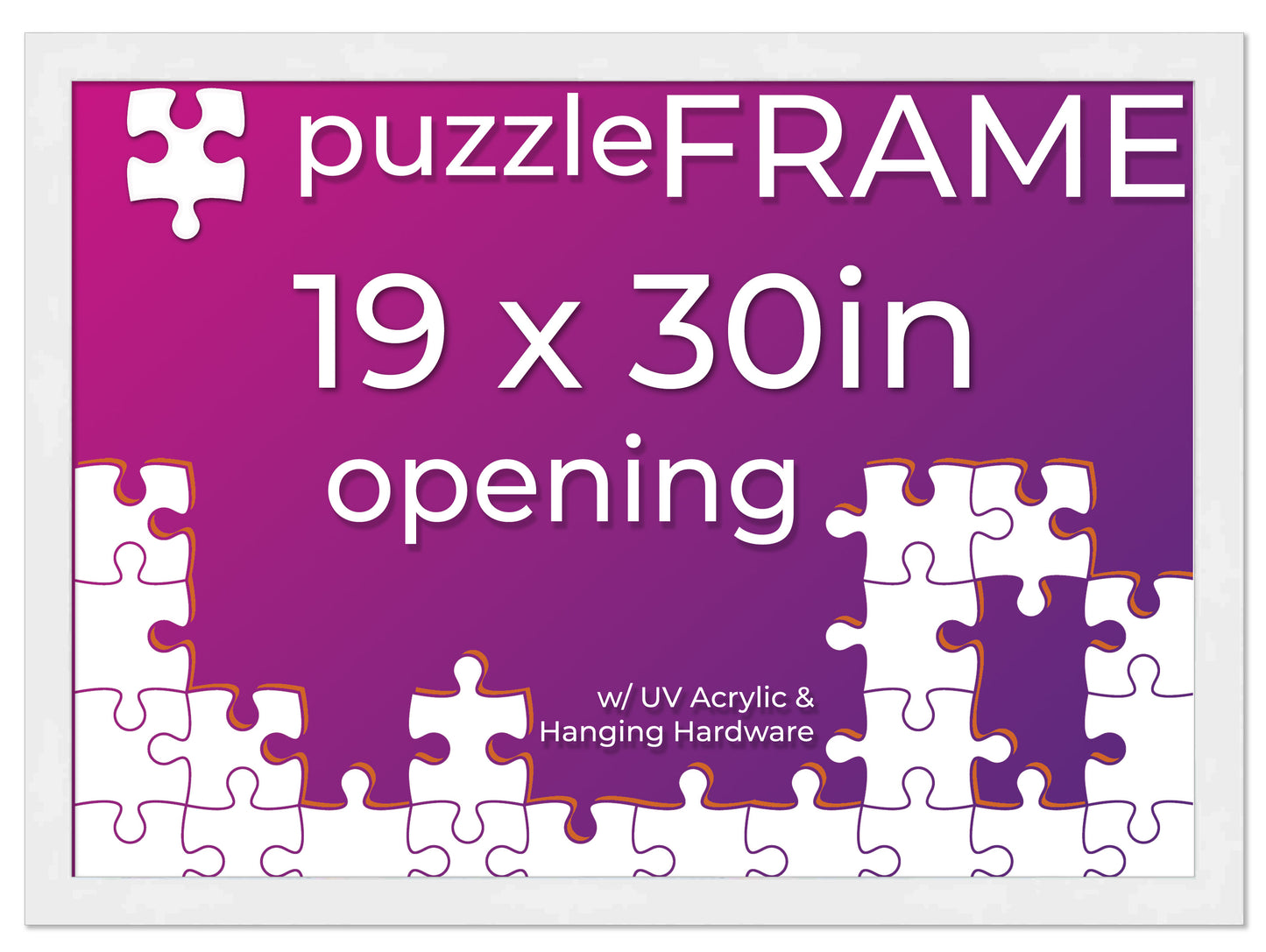White Frame for Jigsaw Puzzles