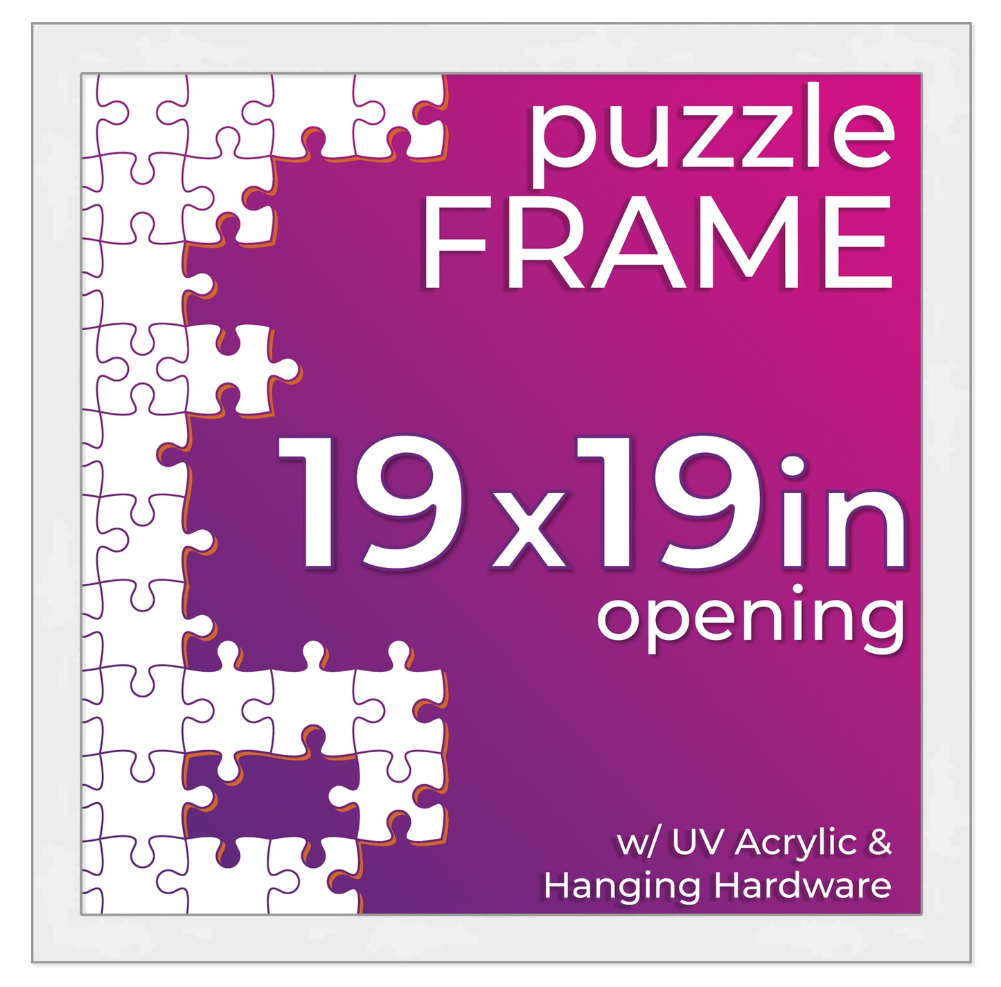 White Frame for Jigsaw Puzzles