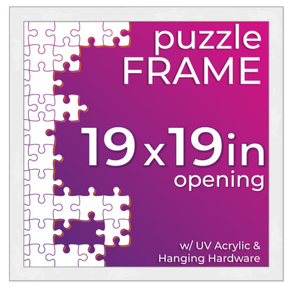White Frame for Jigsaw Puzzles