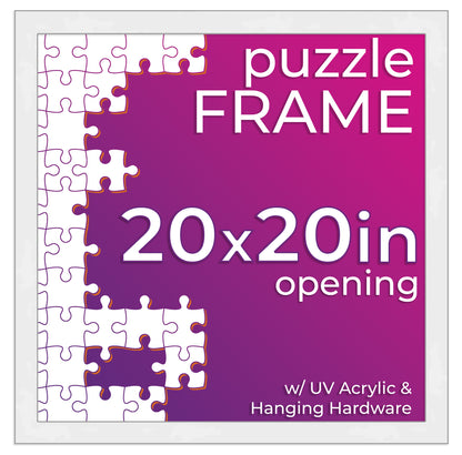 White Frame for Jigsaw Puzzles