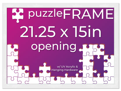 White Frame for Jigsaw Puzzles