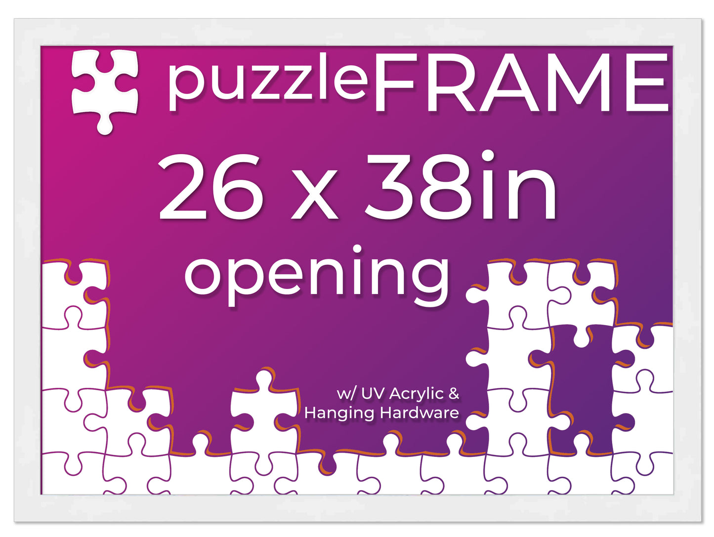 White Frame for Jigsaw Puzzles