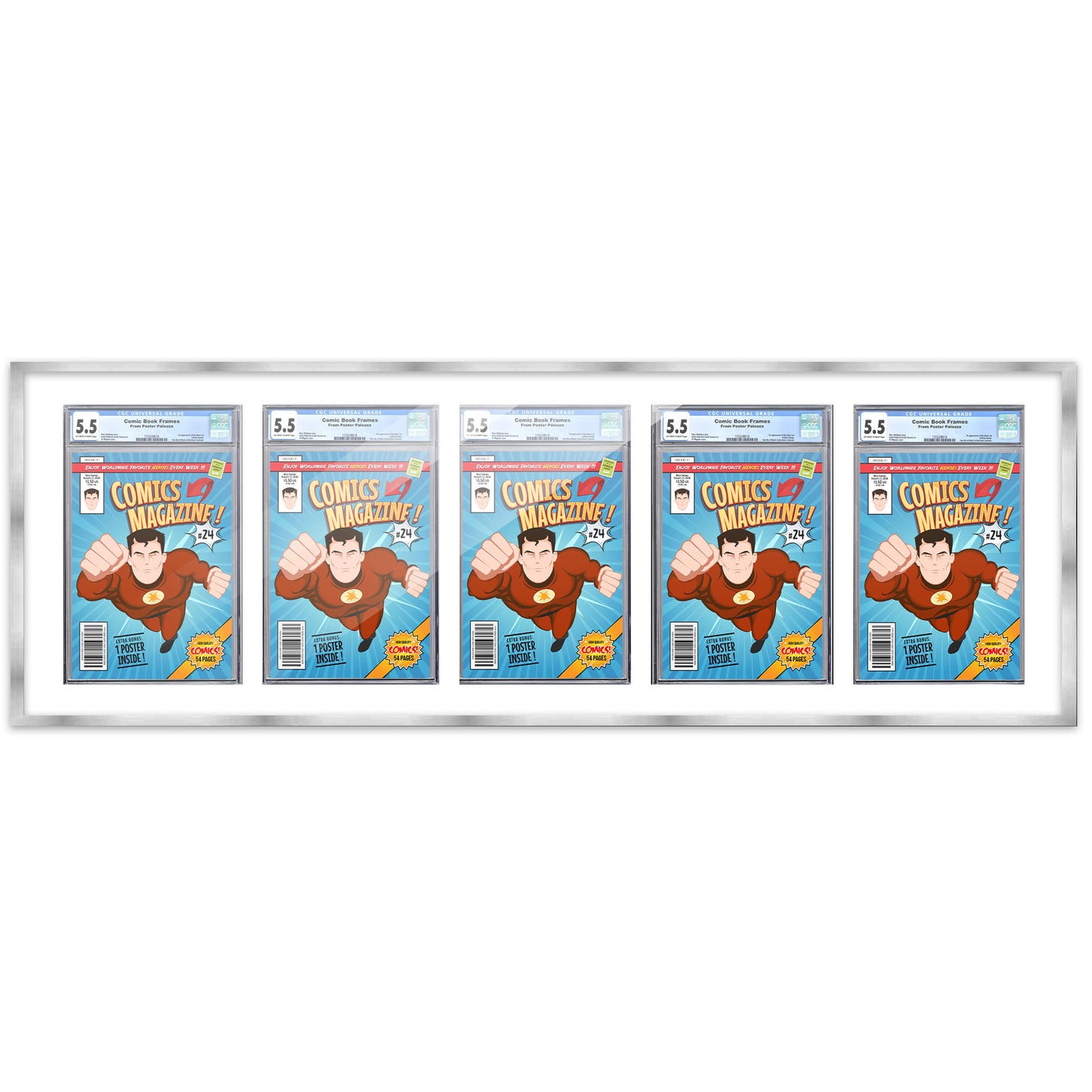 Comic Book Frame for 5 Comic Books