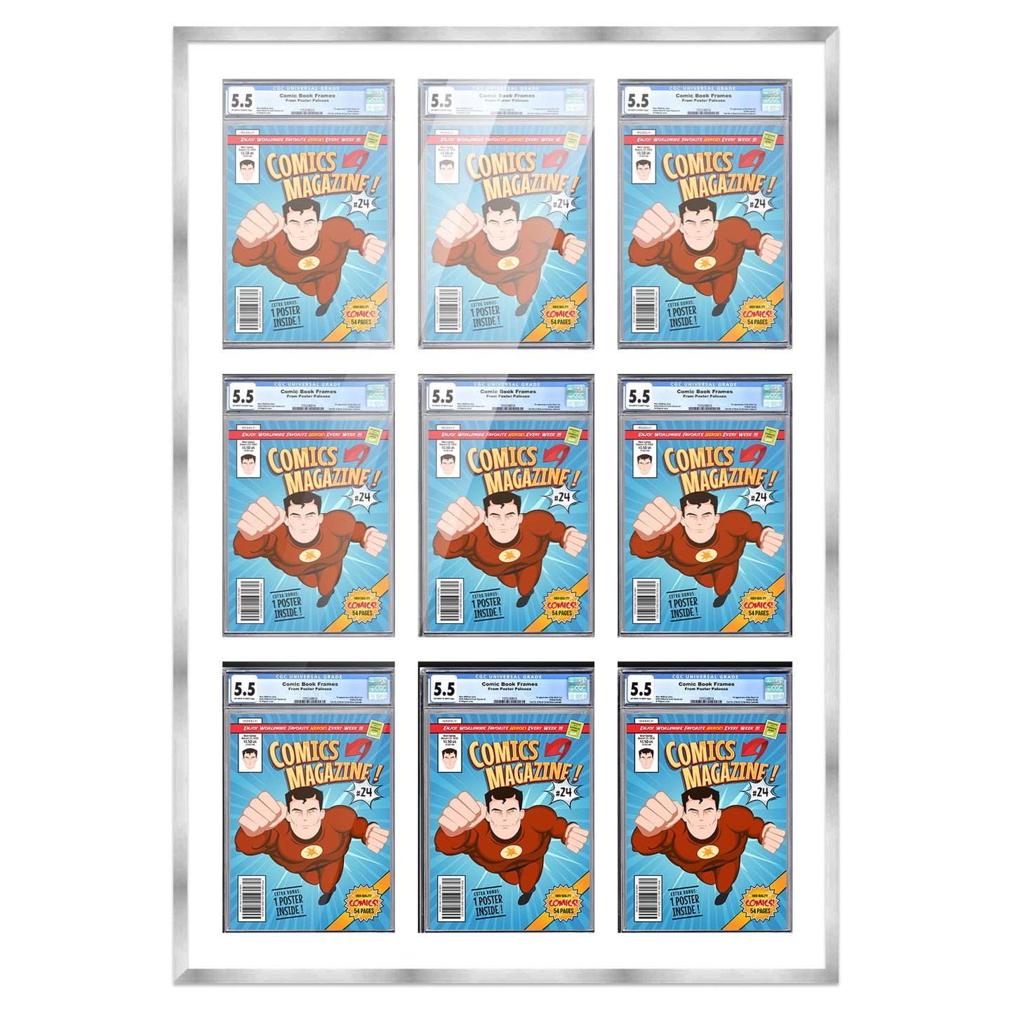 Comic Book Frame for 9 Comic Books