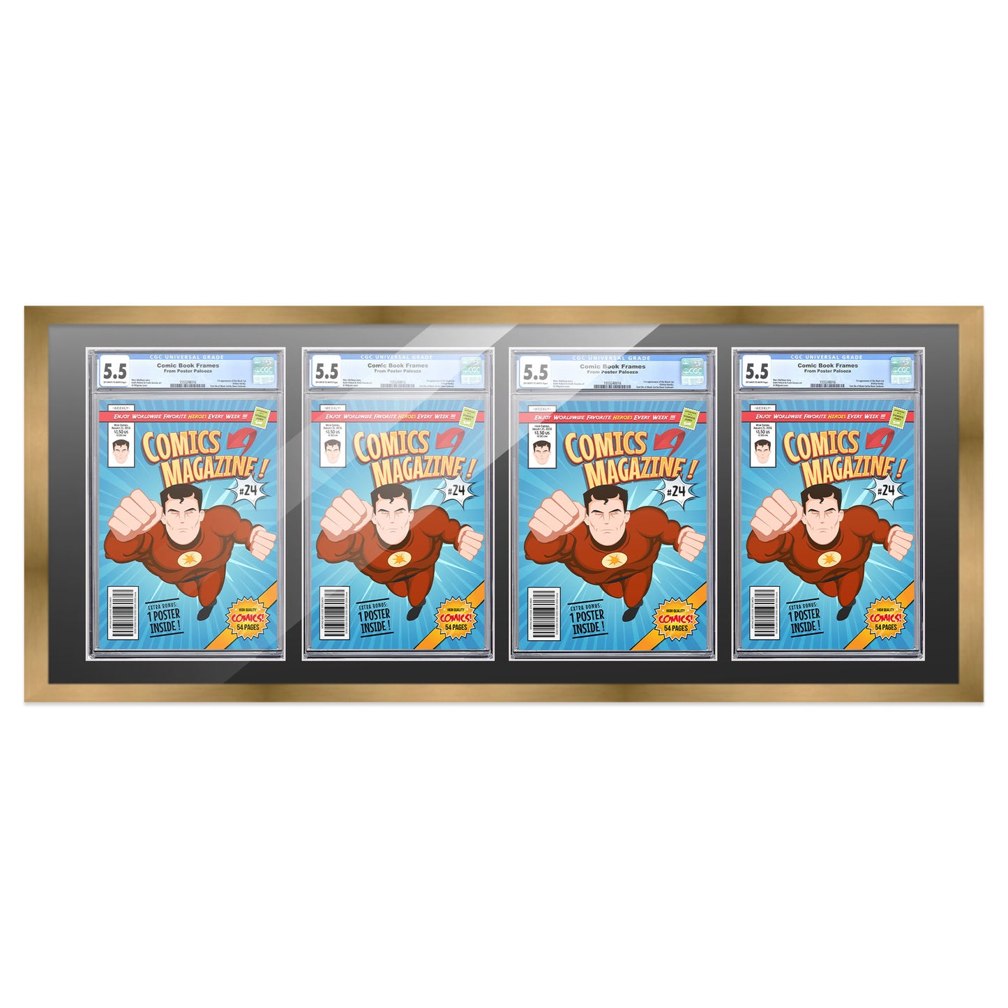 Comic Book Frame for 4 Comic Books