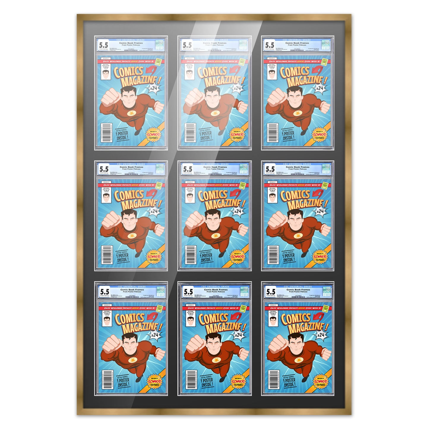 Comic Book Frame for 9 Comic Books