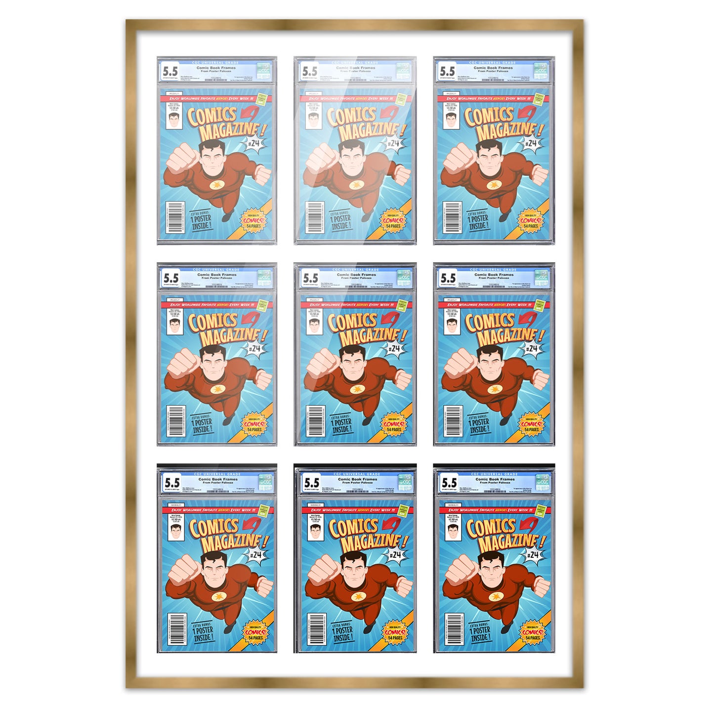 Comic Book Frame for 9 Comic Books