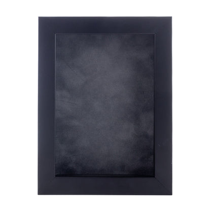 Black Shadow Box Frame With Dark Grey Acid-Free Suede Backing