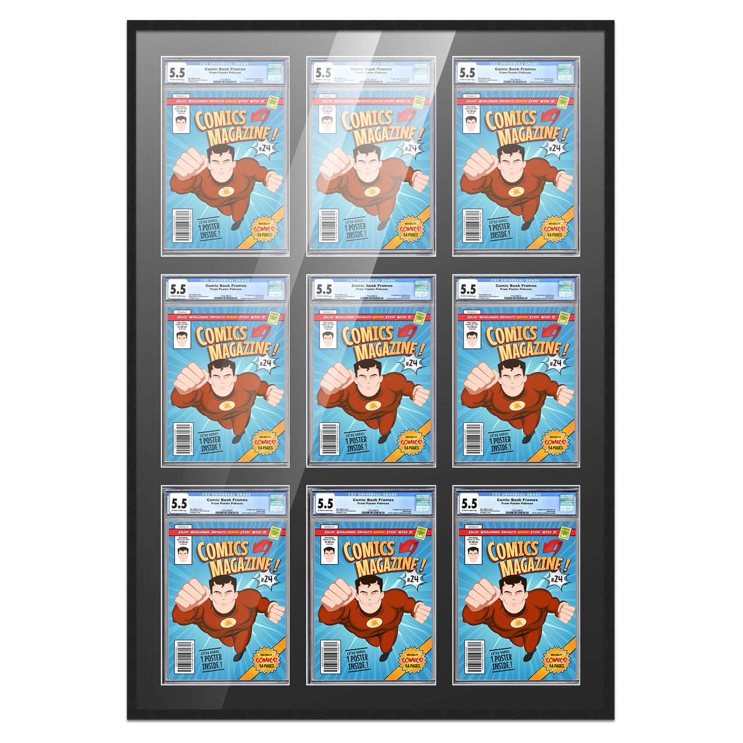 Comic Book Frame for 9 Comic Books