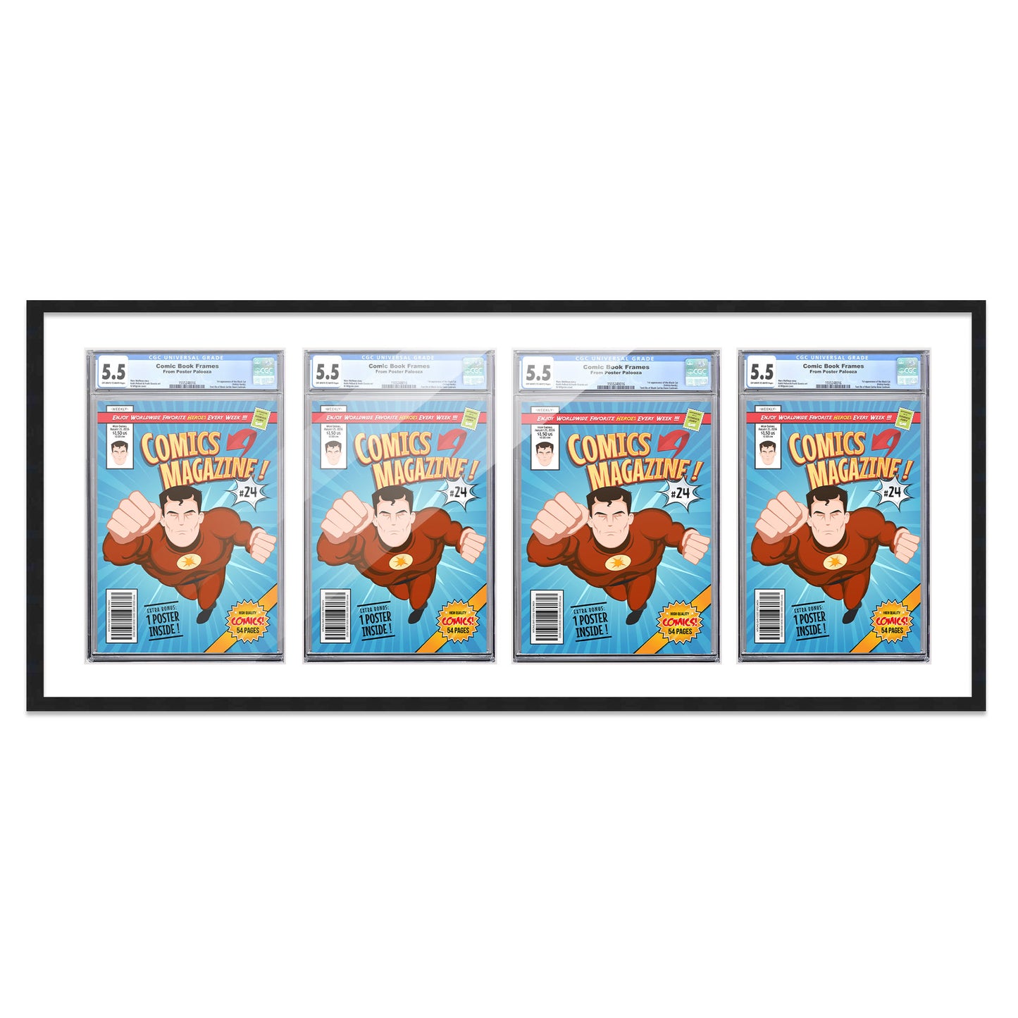 Comic Book Frame for 4 Comic Books