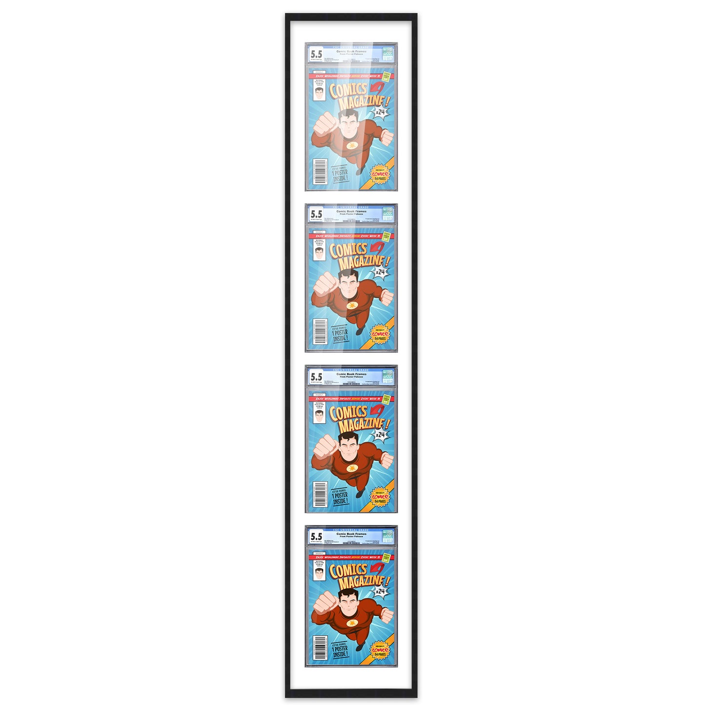 Comic Book Frame for 4 Comic Books
