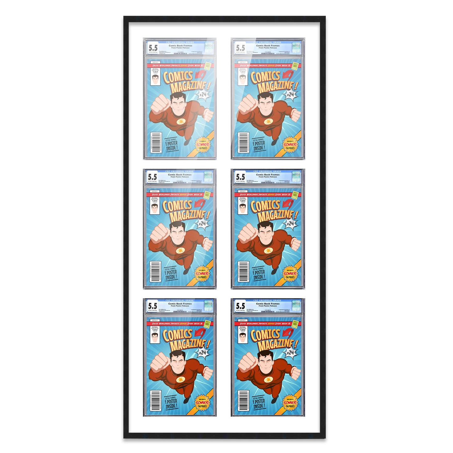 Comic Book Frame for 6 Comic Books