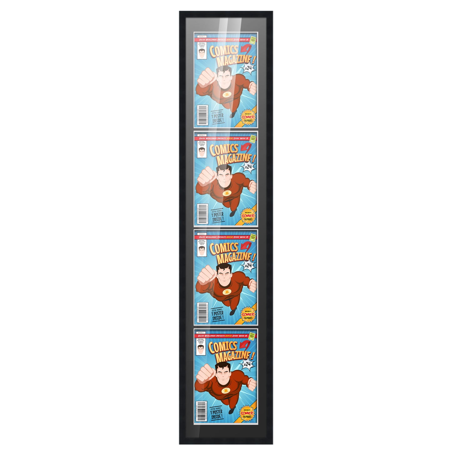 Comic Book Frame for 4 Comic Books