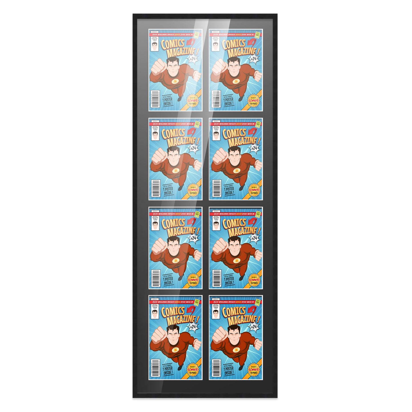 Comic Book Frame for 8 Comic Books