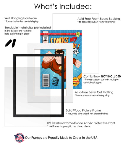 Comic Book Frame for 4 Comic Books