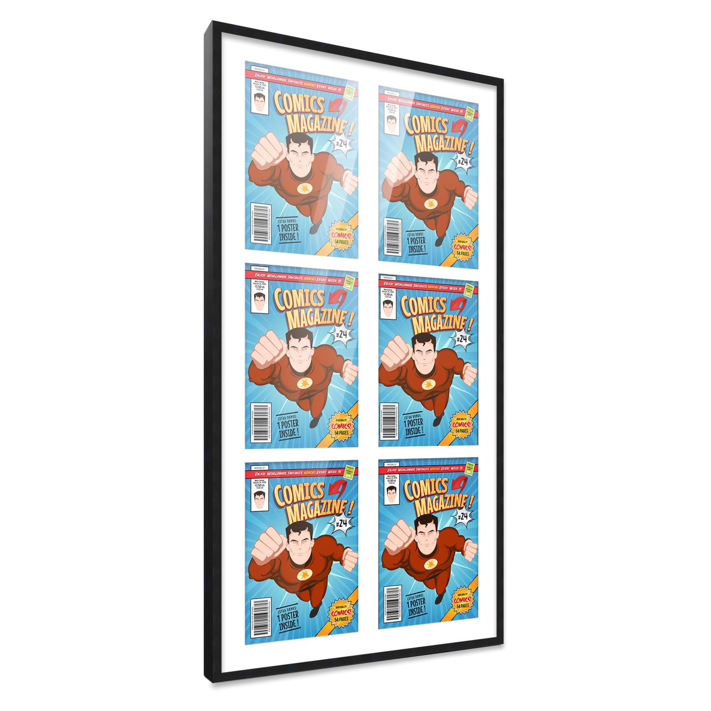 Comic Book Frame for 6 Comic Books